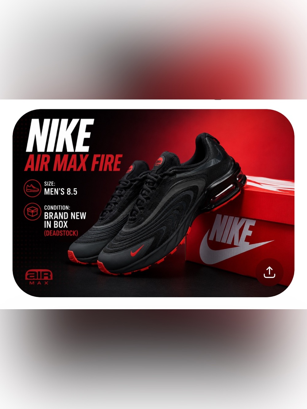 Nike Air Max Fire Anthracite Team orange
Black IF2621-005 NIB 8.5 Mens Sneakers
